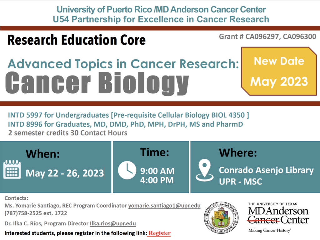 Advanced Topics in Cancer Research: Cancer Biology